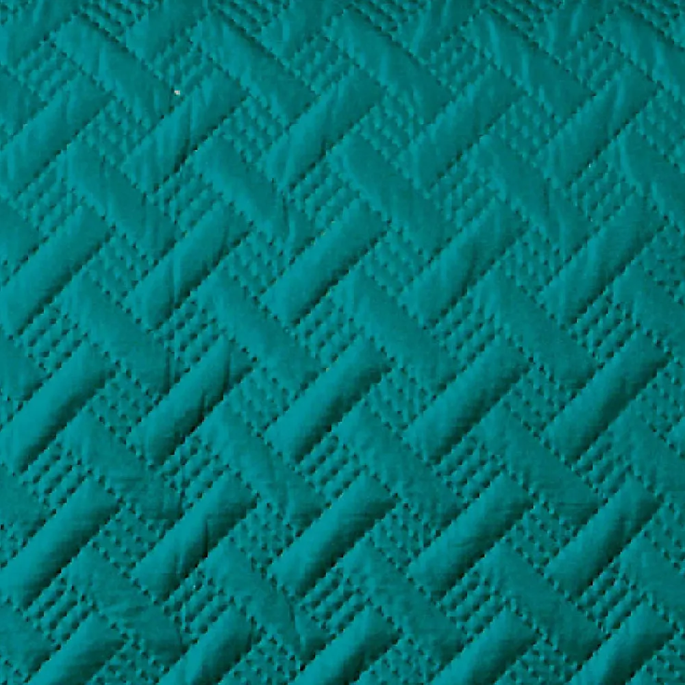 Couverture molletonné surpiquage graphique (150x150 cm - Turquoise)>Linder Hot
