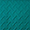 Linder Couverture molletonné surpiquage graphique (230x250 cm - Turquoise)* Couverture