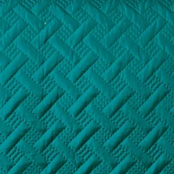 Linder Couverture molletonné surpiquage graphique (230x250 cm - Turquoise)* Couverture