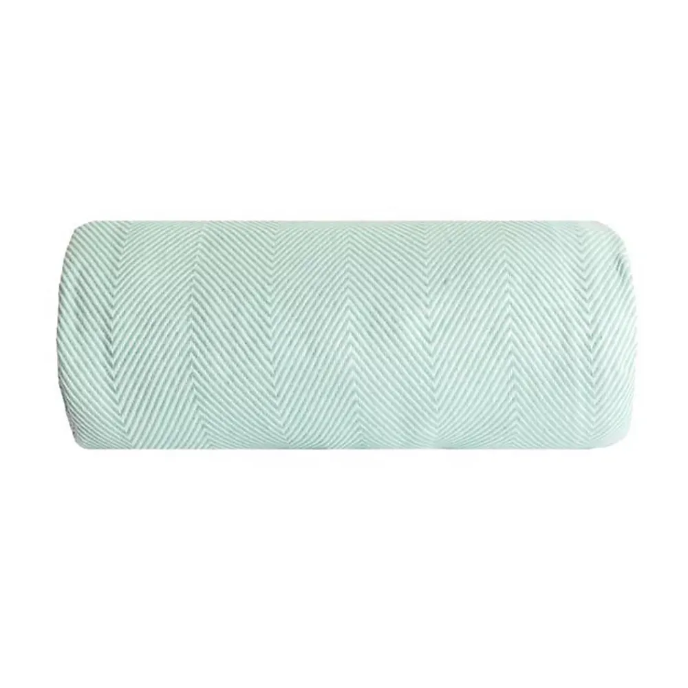 Sacasa Couverture plaid 100% coton bleu turquoise avec franges 180x220cm ZIGORA -* Boutis, Couvre-Lit, Édredon