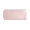 Sacasa Couverture plaid 100% coton rose pâle avec franges 130x170cm BITALD -* Boutis, Couvre-Lit, Édredon