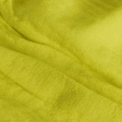 Sacasa Couverture plaid 100% coton vert citron avec franges 130x170cm BITALD -* Boutis, Couvre-Lit, Édredon