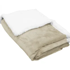 Monsieur Bébé Couverture, plaid polaire pour enfant 75 x 100 cm en flanelle et sherpa ultra doux - Bleu -* Couverture
