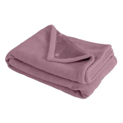 Sacasa Couverture plaid rose 130x170cm PANORA -* Boutis, Couvre-Lit, Édredon