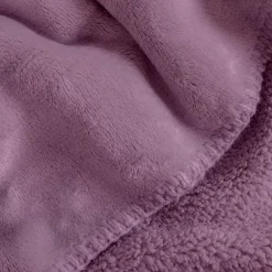 Couverture plaid violette 130x170cm SMOOTHY -><noscript><img width=