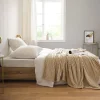 Couverture polaire - - Effet côtelé 3D (240x220 cm - Sable)> Sale