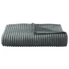 Couverture polaire - - Effet côtelé 3D (240x220 cm - Gris clair)> Sale