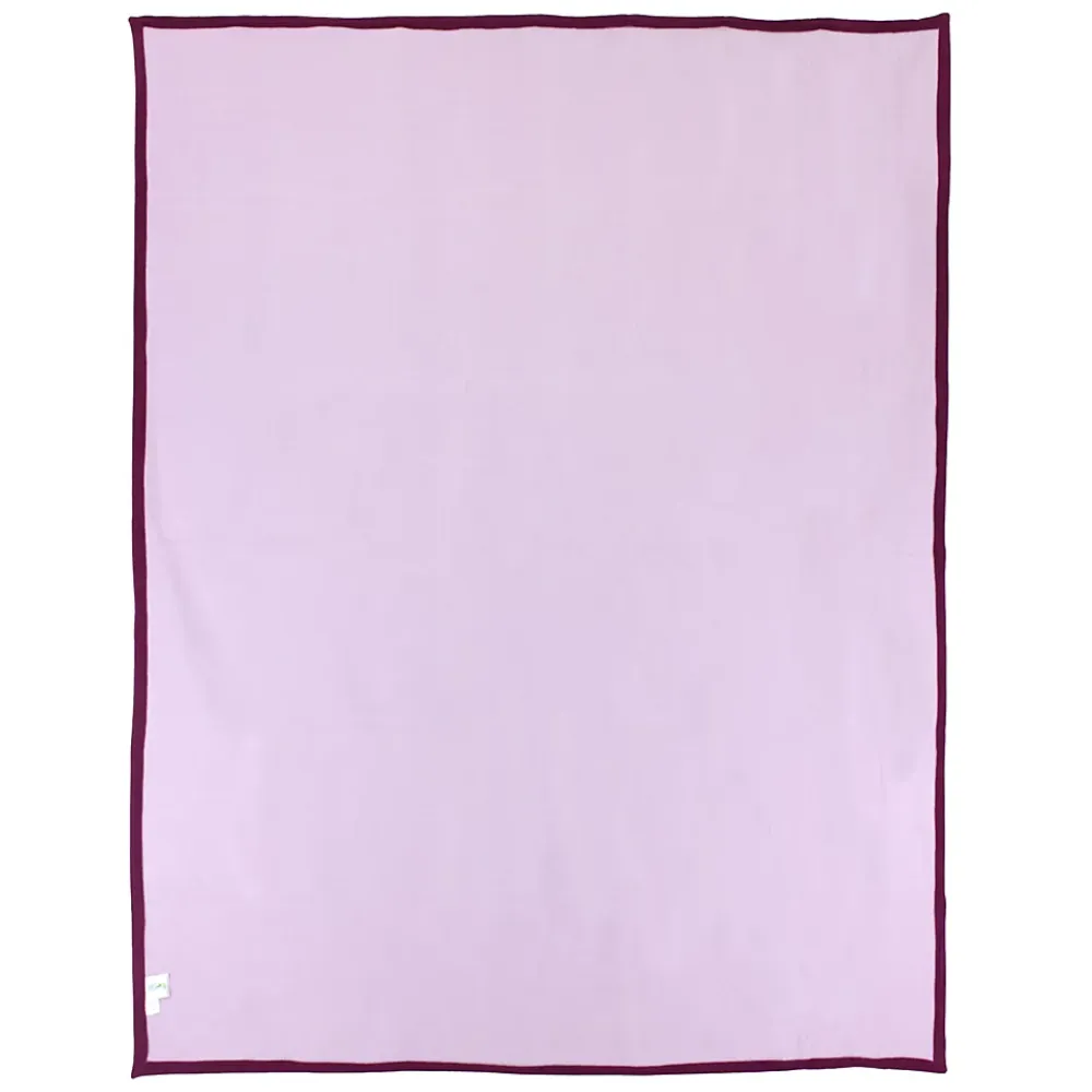 Linnea Couverture polaire luxe 180x220 cm 100% polyester 430g/m2 NARVIK Violet Prune* Couverture