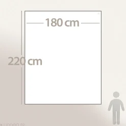Couverture polaire luxe 180x220 cm 100% polyester 430g/m2 NARVIK Galet/Naturel><noscript><img width=
