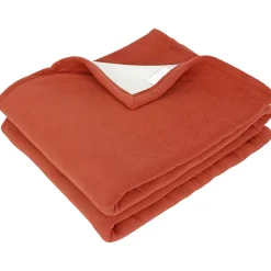 Linnea Couverture polaire luxe 180x220 cm NARVIK Gingembre/Naturel* Couverture