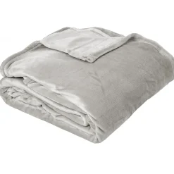 Couverture polaire microvelours 240x260 cm VELVET Gris Perle>Linnea Best