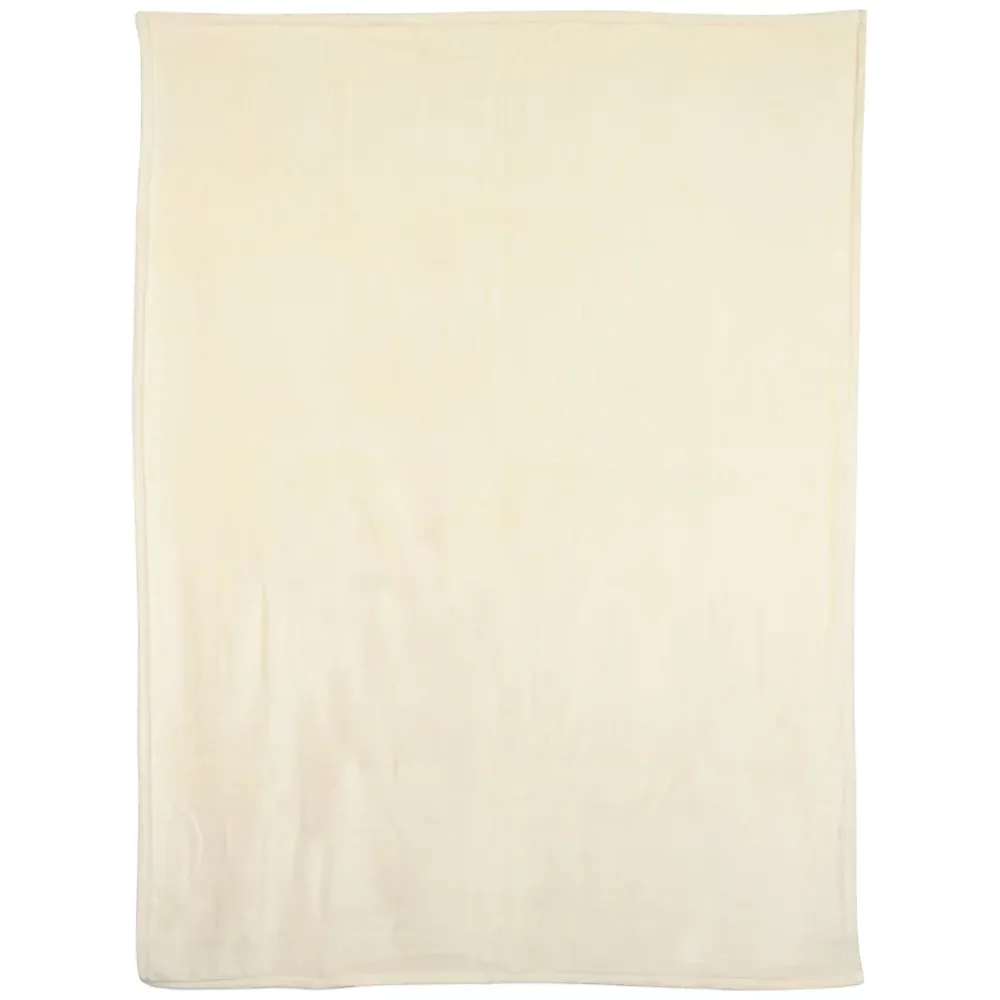 Linnea Couverture polaire microvelours 180x220 cm VELVET Ivoire* Couverture