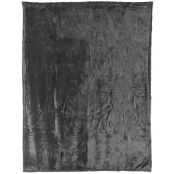 Linnea Couverture polaire microvelours 180x220 cm VELVET Gris Acier* Couverture