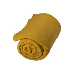 Toison d'Or Couverture polaire "Teddy Non feu - Norme NF EN ISO 12952" toutes dimensions - Teddy Miel - 220 x 240 cm* Couverture