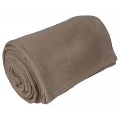 Toison d'Or Couverture polaire "Teddy Non feu - Norme NF EN ISO 12952" toutes dimensions - Teddy Taupe - 240 x 260 cm* Couverture