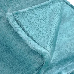 Couverture polaire unie "PILONGA" (220x240 cm - Bleu ciel)>Linder Discount