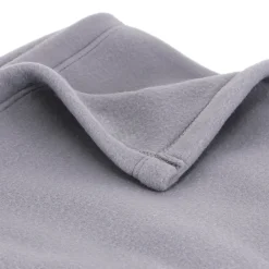 Couverture polaire 180x220 cm 100% Polyester 350g/m2 TEDDY Gris Acier><noscript><img data-lazyloaded=