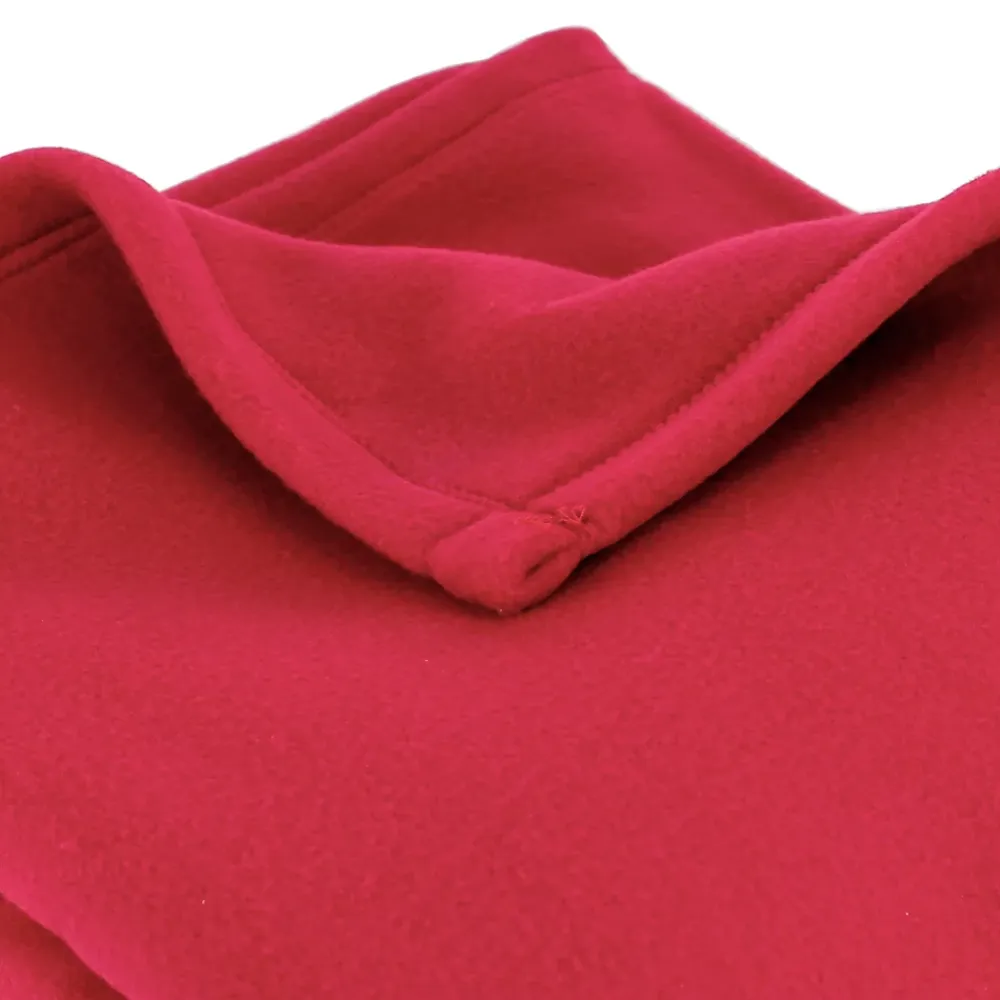 Linnea Couverture polaire 240x260 cm 100% Polyester 350g/m2 TEDDY Rouge Framboise* Couverture
