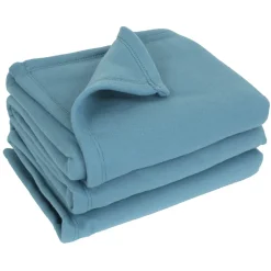 Linnea Couverture polaire 180x220 cm 100% Polyester 350g/m2 TEDDY bleu Lac* Couverture