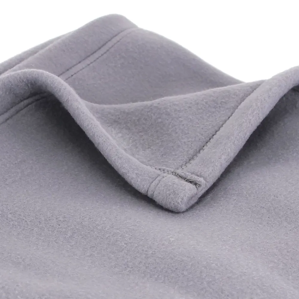 Linnea Couverture polaire 220x240 cm 100% Polyester 350g/m2 TEDDY Gris Acier* Couverture