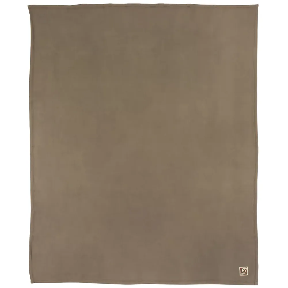 Linnea Couverture polaire 240x260 cm 100% Polyester 350g/m2 TEDDY Marron Taupe* Couverture