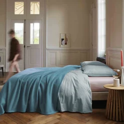 Linnea Couverture polaire 220x240 cm 100% Polyester 350g/m2 TEDDY bleu Lac* Couverture