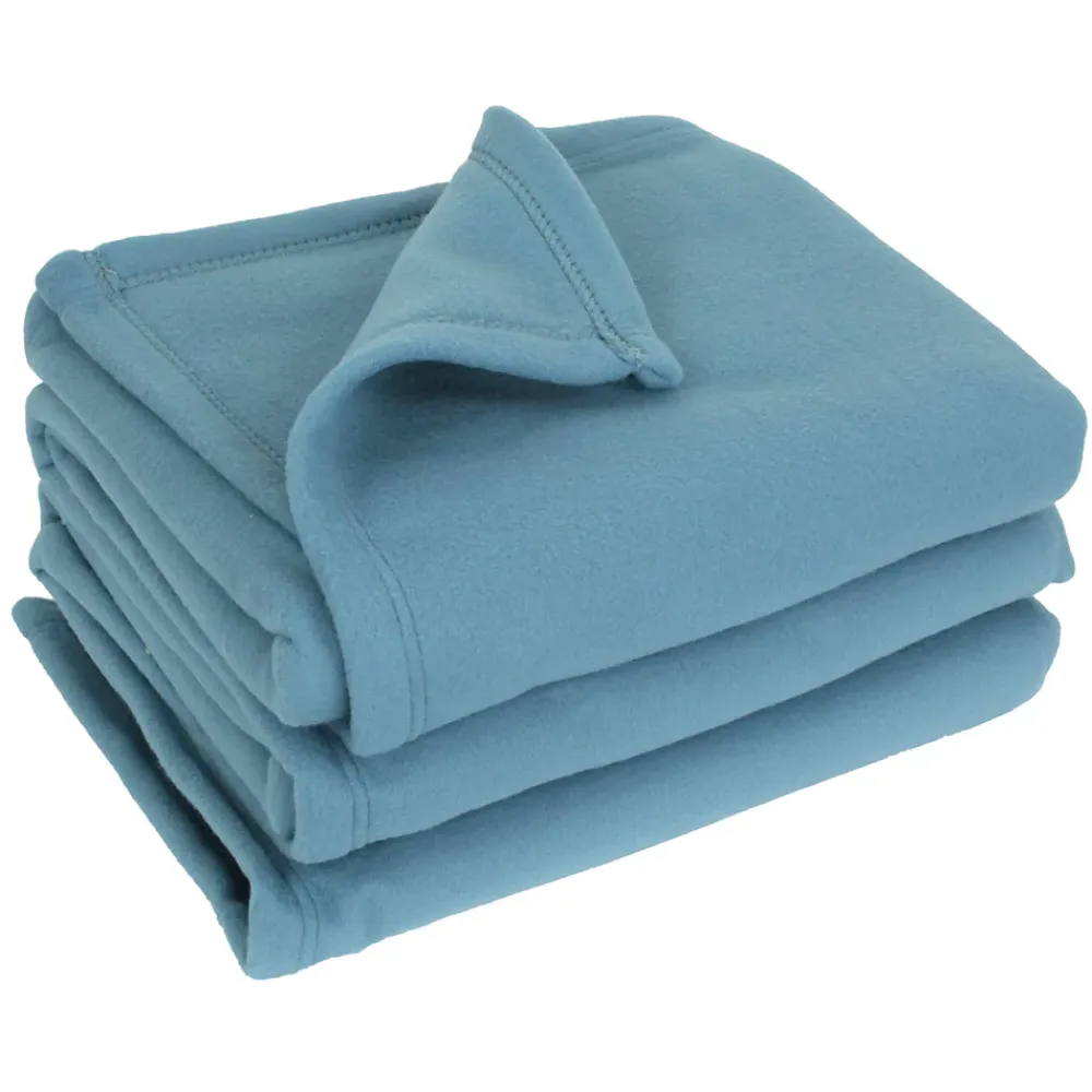 Linnea Couverture polaire 220x240 cm 100% Polyester 350g/m2 TEDDY bleu Lac* Couverture