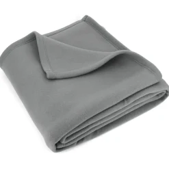 Couverture polaire 180x220 cm Isba gris Acier 100% Polyester 320g/m2 non-feu>Linnea Hot