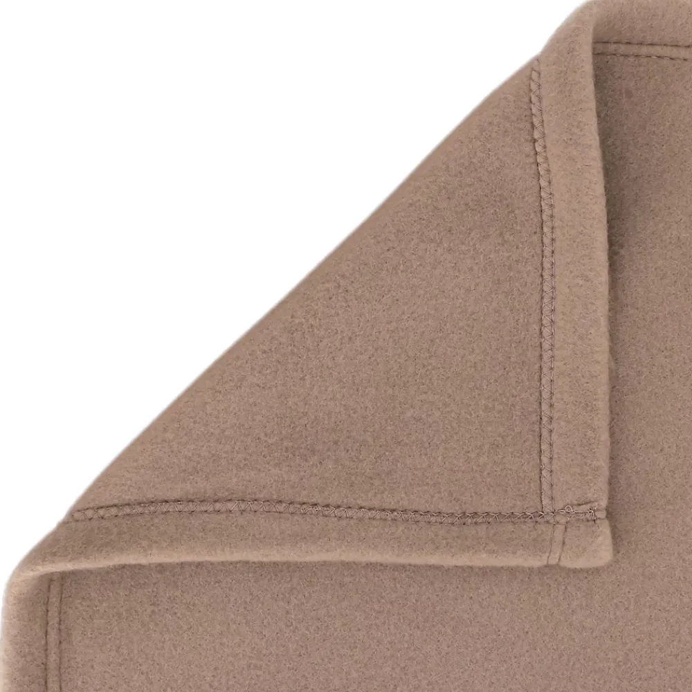 Linnea Couverture polaire 240x260 cm Isba marron Taupe 100% Polyester 320g/m2 non-feu* Couverture