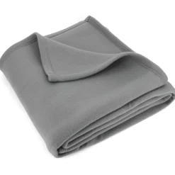 Linnea Couverture polaire 240x260 cm Isba gris Acier 100% Polyester 320g/m2 non-feu* Couverture