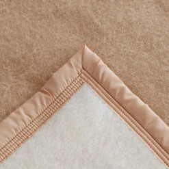 Linnea Couverture pure laine vierge Woolmark 500g/m² VOLTA 240x300 cm Marron Sable* Couverture