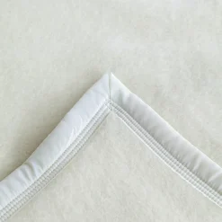 Couverture pure laine vierge Woolmark 500g/m² VOLTA 220x240 cm Blanc Naturel><noscript><img width=