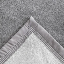 Couverture pure laine vierge Woolmark 500g/m² VOLTA 240x300 cm Gris Acier><noscript><img width=