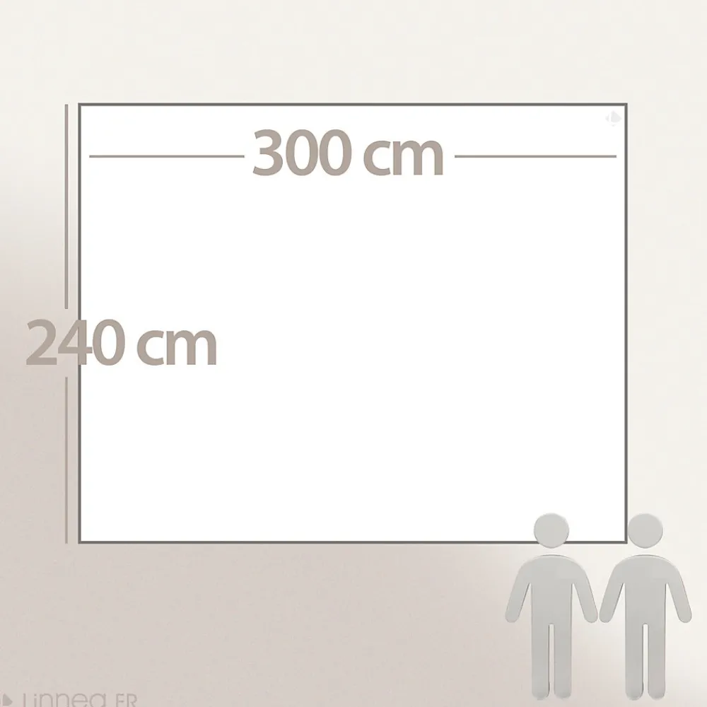 Couverture pure laine vierge Woolmark 500g/m² VOLTA 240x300 cm Gris Acier>Linnea Online
