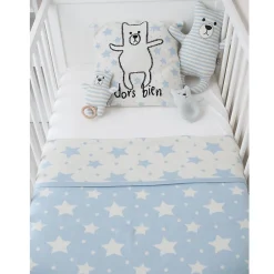 Couverture réversible en coton bio Gots ÉTOILES>Sevira Kids Clearance