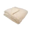 Couverture snow doublée Microdoux (75x100 cm - Ecru)>Domiva New