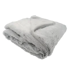 Domiva Couverture snow doublée Microdoux (75x100 cm - Gris souris)* Couverture