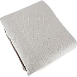 Linnea Couverture été 180x240 cm coton recyclé 365g/m2 RIVIERA gris perle* Couverture