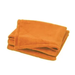 Couverture unie et colorée (100x150 cm - Orange)> Sale