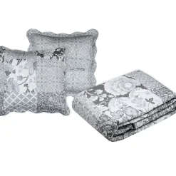Lovely Casa Couvre lit boutis réversible 260x240 avec 2 taies OCTAVIA* Boutis, Couvre-Lit, Édredon