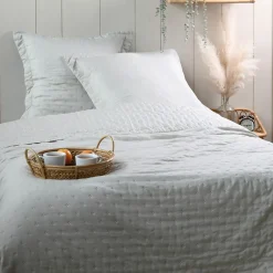 Lovely Casa Couvre lit boutis réversible 240x220 avec 2 taies coloris naturel* Boutis, Couvre-Lit, Édredon