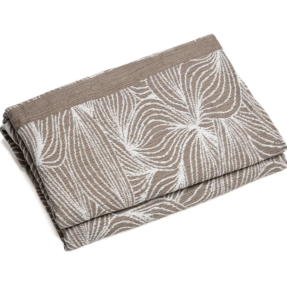 Couvre lit collection EMI pur coton 500 g/m² 260x240 cm marron praline>Linnea