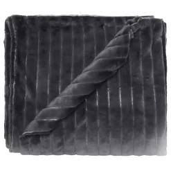 Couvre lit "Hermine" toutes dimensions - Ardoise - 220 x 230 cm pour lit 2 places>Vent Du Sud Discount