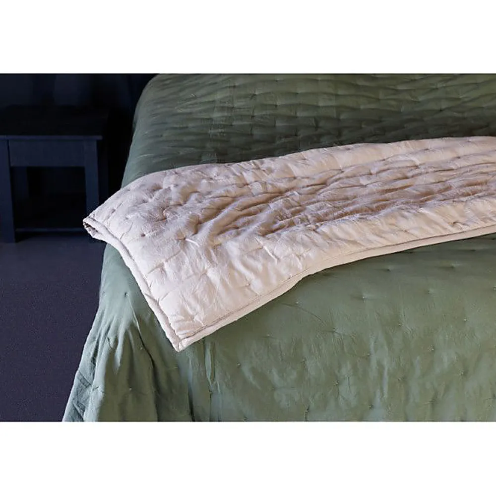 Vent Du Sud Couvre lit matelassé microfibre lavée "Céleste" toutes dimensions - Céleste Gold - 240 x 260 cm pour lit "King Size"* Boutis, Couvre-Lit, Édredon