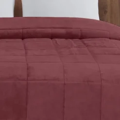 Sensei Maison Couvre lit matelassé "tout doux" épais et chaud Terre Brulée 260x240 cm NISEKO* Boutis, Couvre-Lit, Édredon