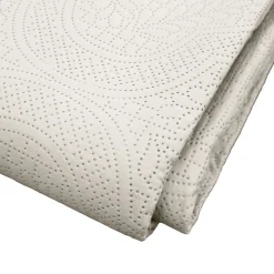 Couvre lit 2p mat.+2 hc 60x60 220 x 240 cm microfibre unie romane Naturel><noscript><img width=