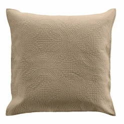 Douceur D'Intérieur Couvre lit 2p mat.+2 hc 60x60 220 x 240 cm microfibre unie romane Lin* Boutis, Couvre-Lit, Édredon