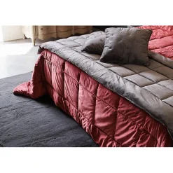 Vent Du Sud Couvre lit velours matelassé "Moki" toutes dimensions - Moki Camel - 240 x 260 cm pour lit "King Size"* Boutis, Couvre-Lit, Édredon