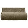 Couvre lit velours matelassé surpiqué "Gipsy" toutes dimensions - Gipsy Olive - 220 x 240 cm pour lit 2 places>Vent Du Sud Discount