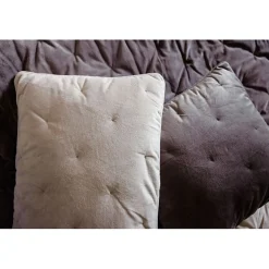 Vent Du Sud Couvre lit velours matelassé surpiqué "Gipsy" toutes dimensions - Gipsy Camel - 240 x 260 cm pour lit "King Size"* Boutis, Couvre-Lit, Édredon
